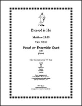 Blessed is He Vocal Solo & Collections sheet music cover